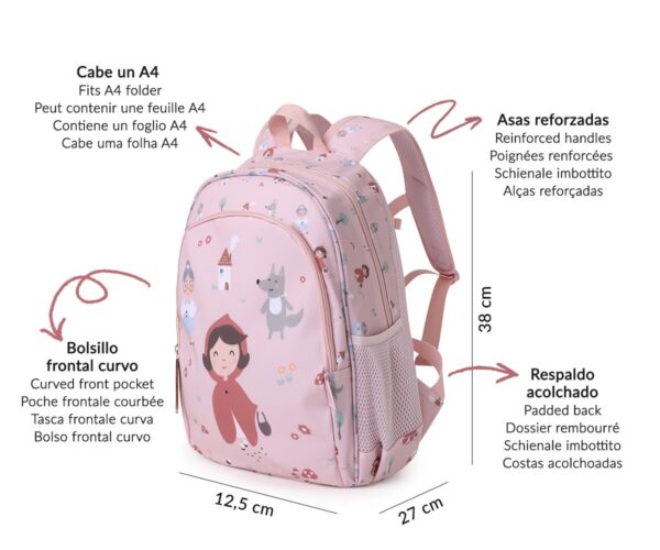 Mochila Mediana Little Red + Llavero Personalizable - Imagen 3