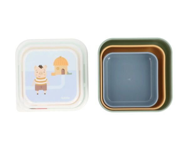 3 Cajas Almuerzo The Three Little Pigs - Imagen 4