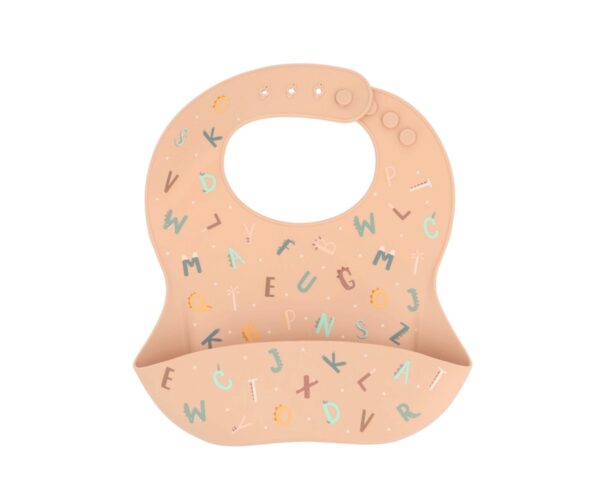 Babero Silicona Funny Letters