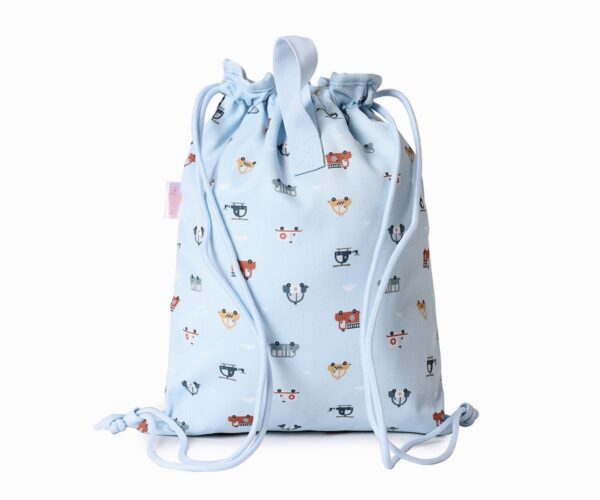 Mochila Saco Tela City Cars Personalizable - Imagen 3