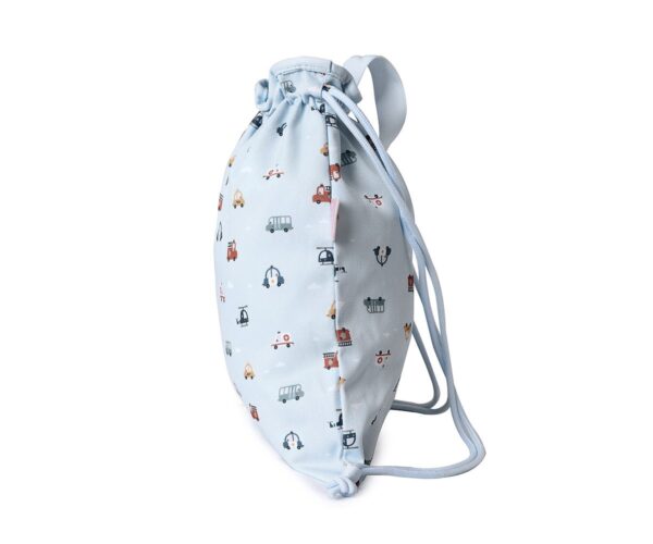 Mochila Saco Tela City Cars Personalizable - Imagen 4