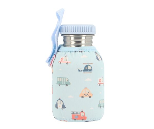 Botella Acero con Funda City Cars Personalizable 350ml