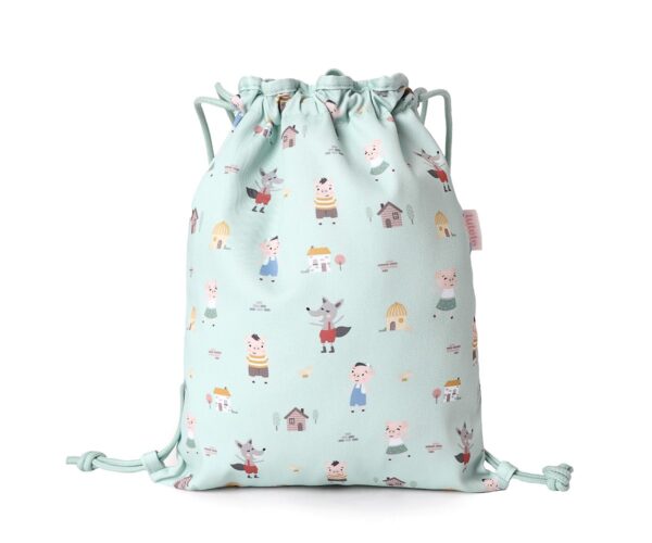 Mochila Saco Tela The Three Little Pigs Personalizable