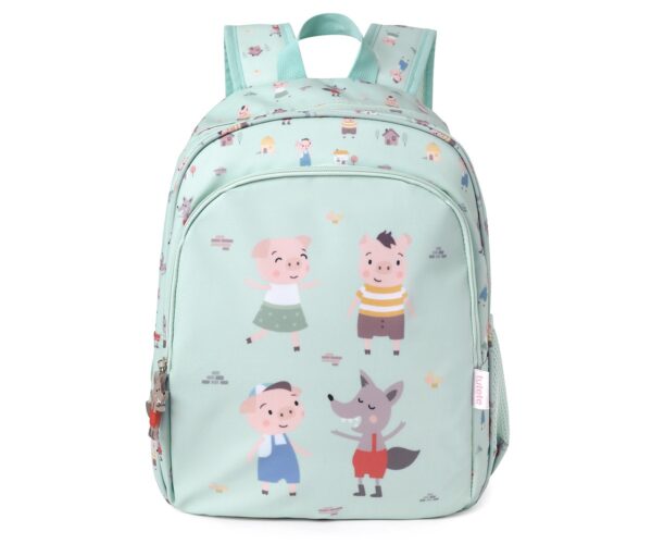 Mochila Mediana The Three Little Pigs + Llavero Personalizable
