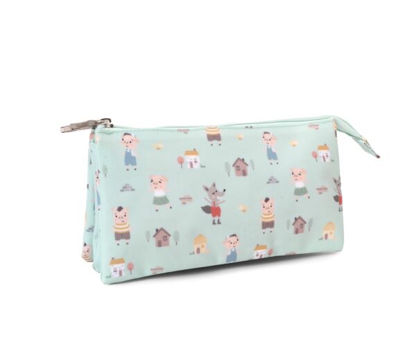 Estuche 3 Compartimentos The Three Little Pigs Personalizable
