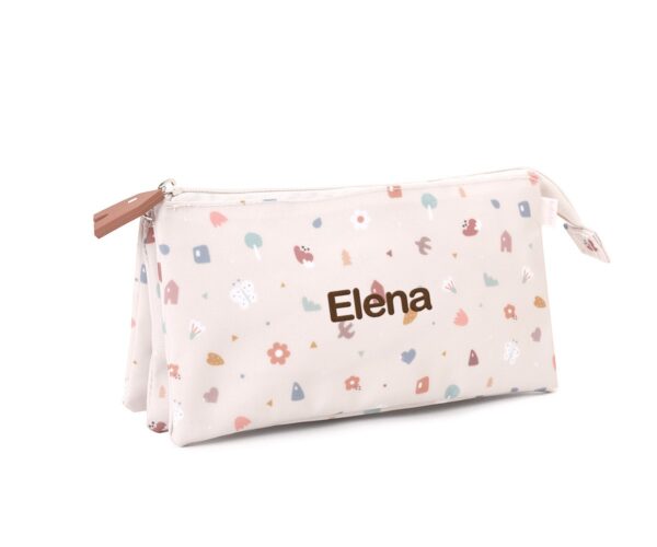 Estuche 3 Compartimentos Geometric Nature Personalizable - Imagen 2
