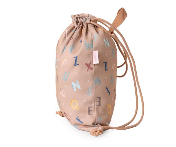 Mochila Saco Tela Funny Letters Personalizable - Imagen 5