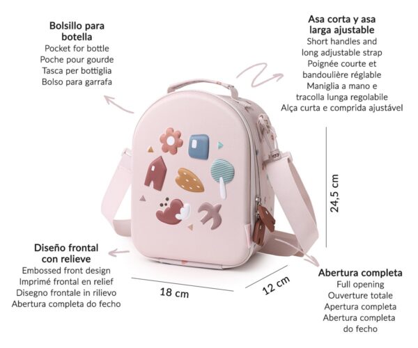 Bolsa Merienda Térmica 3D Geometric Nature Personalizable - Imagen 4