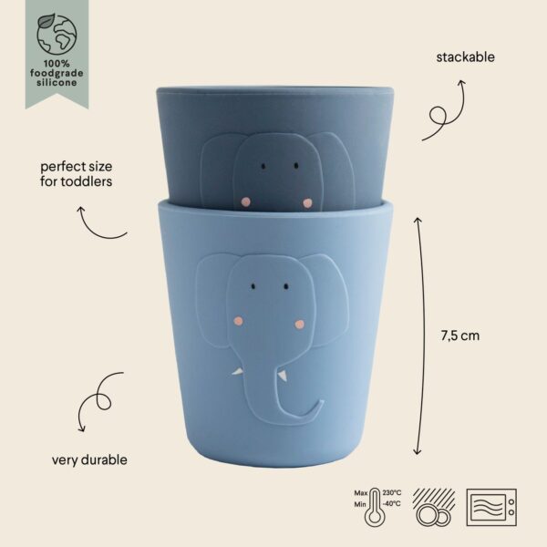 Silicona vaso 2-pack - Mr. Elephant Trixie - Imagen 2