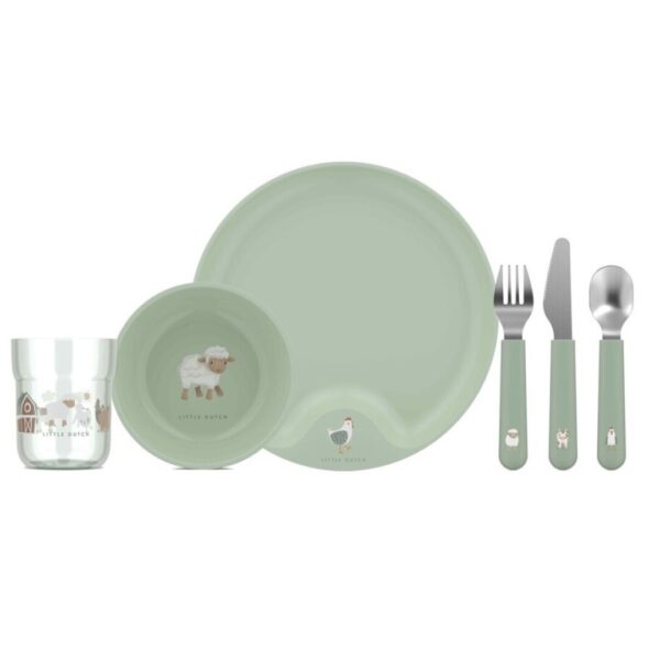 Vajilla bebé Mio 6 Pcs Pequeña Granja Little Dutch