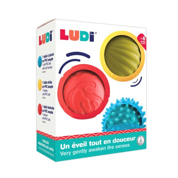 Conjunto 3 pelotas sensoriales Ludi - Imagen 2