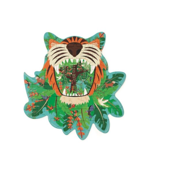Puzzle de Cartón Tigre Scratch