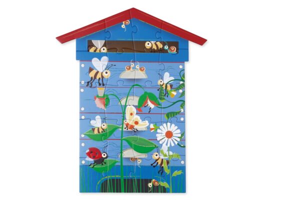 Puzzle 2x 20 Pcs Abejas doble Cara Scratch - Imagen 4