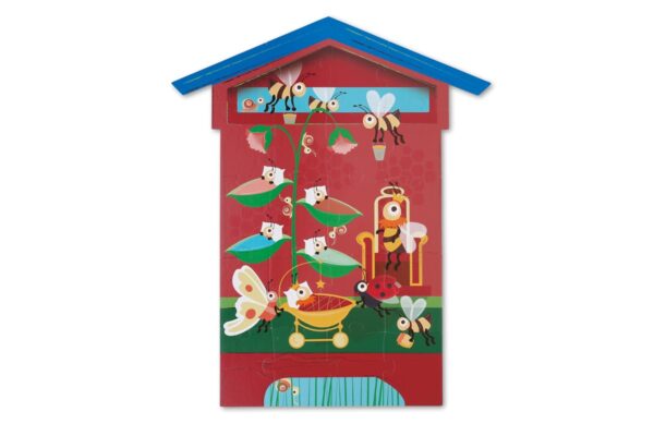 Puzzle 2x 20 Pcs Abejas doble Cara Scratch - Imagen 5