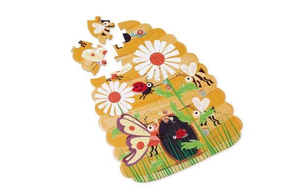 Puzzle 2x 20 Pcs Abejas doble Cara Scratch - Imagen 6