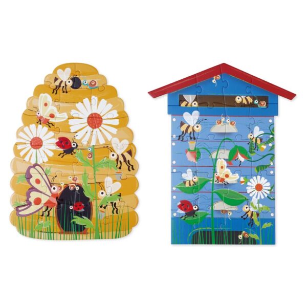 Puzzle 2x 20 Pcs Abejas doble Cara Scratch