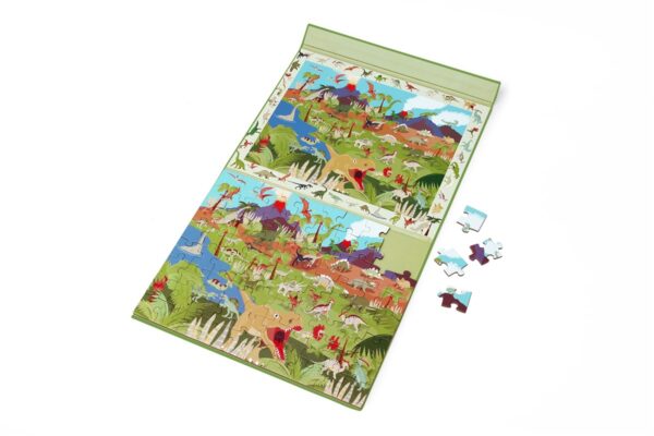 Puzzle Magnético Descubre Dino 80 Pcs Scratch