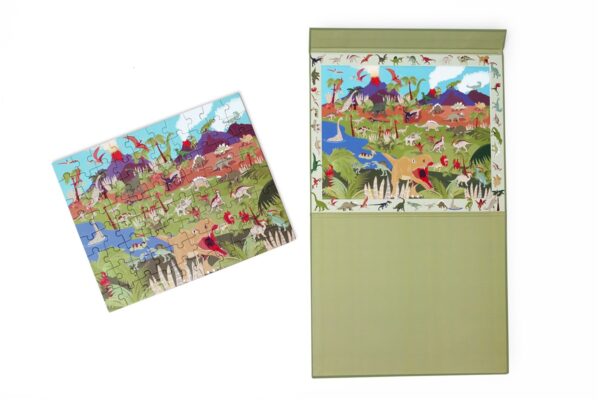 Puzzle Magnético Descubre Dino 80 Pcs Scratch - Imagen 2