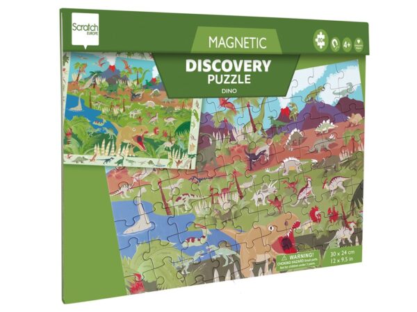 Puzzle Magnético Descubre Dino 80 Pcs Scratch - Imagen 4