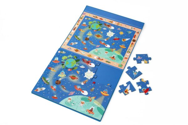 Puzzle Magnético Descubre el Espacio 80 Pcs Scratch - Imagen 2
