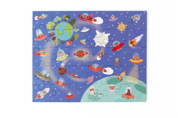 Puzzle Magnético Descubre el Espacio 80 Pcs Scratch - Imagen 4