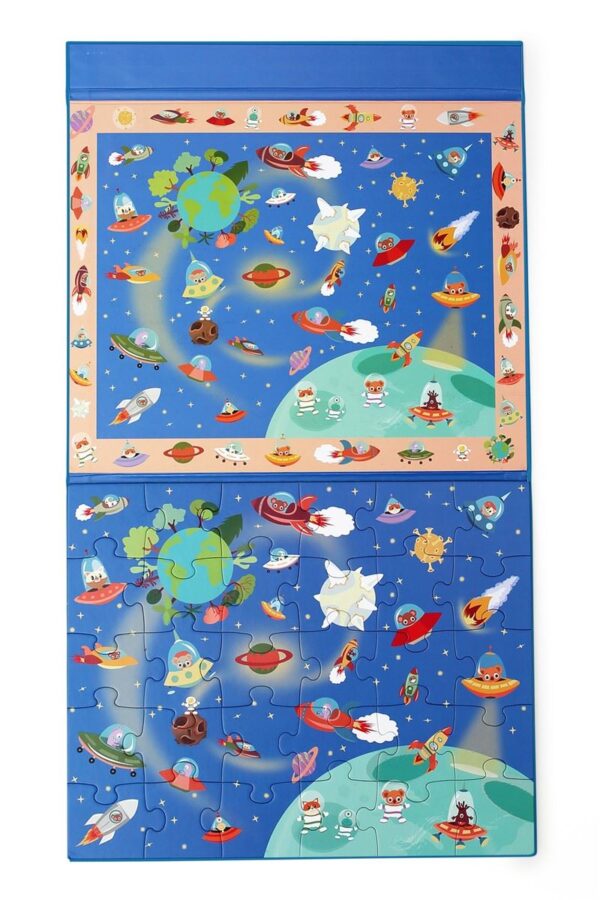 Puzzle Magnético Descubre el Espacio 80 Pcs Scratch - Imagen 5
