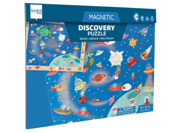 Puzzle Magnético Descubre el Espacio 80 Pcs Scratch - Imagen 6