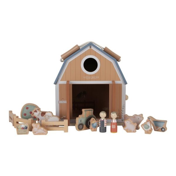 Granja Casa de Muñecas Madera Portable FSC Little Dutch