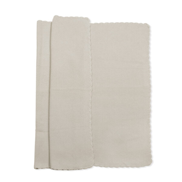 Manta Tricot Beige - Imagen 2