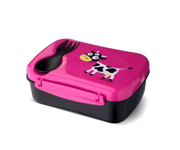 Caja de Almuerzo N'ice Box Kids Vaca Purple Carl Oscar - Imagen 4