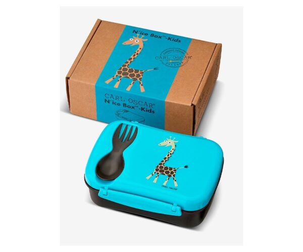 Caja de Almuerzo N'ice Box Kids Jirafa Turquoise Carl Oscar - Imagen 2