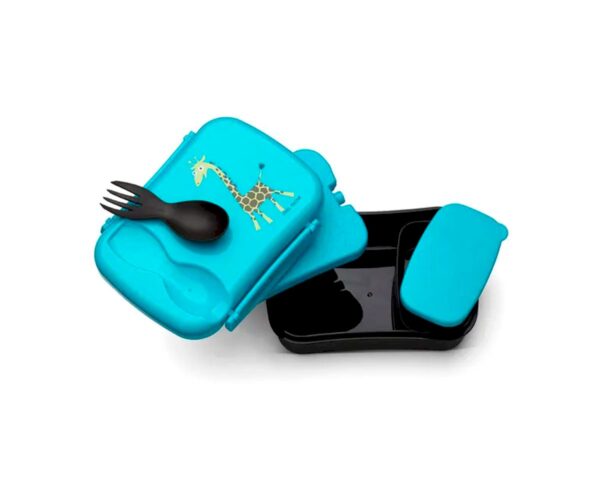 Caja de Almuerzo N'ice Box Kids Jirafa Turquoise Carl Oscar - Imagen 4