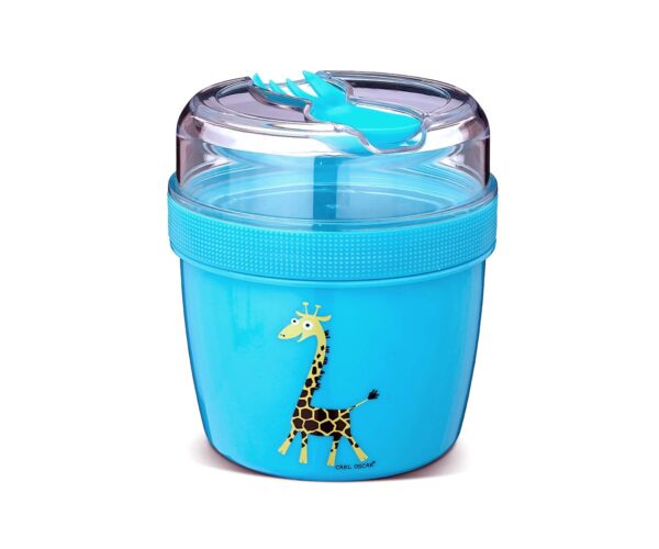 Fiambrera Snack N'ice Cup L Jirafa Turquesa Carl Oscar