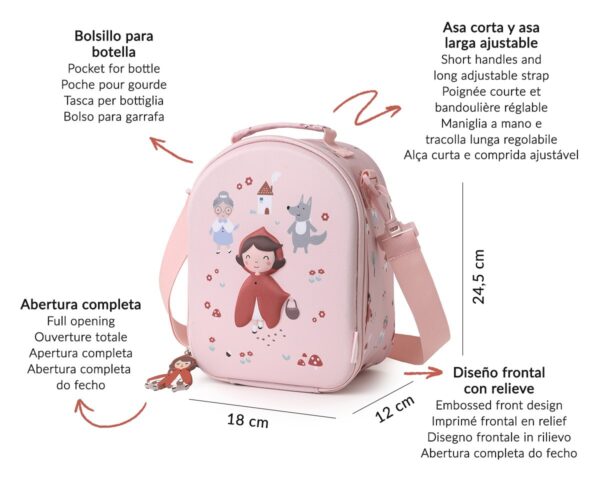 Bolsa Merienda Térmica 3D Little Red Personalizable - Imagen 6