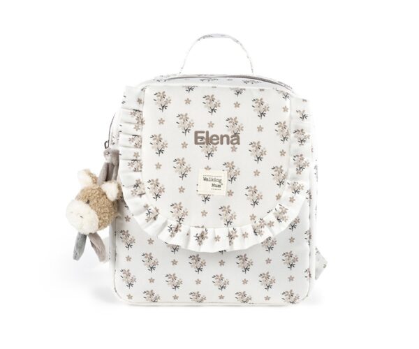 Mochila Infantil Botton Flores Walking Mum - Imagen 2