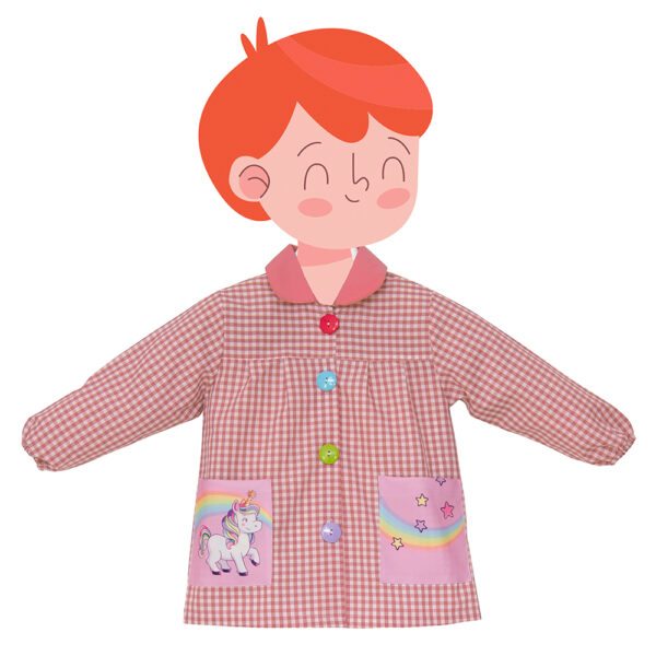 Baby Infantil con cuello y dos bolsillos Unicornio