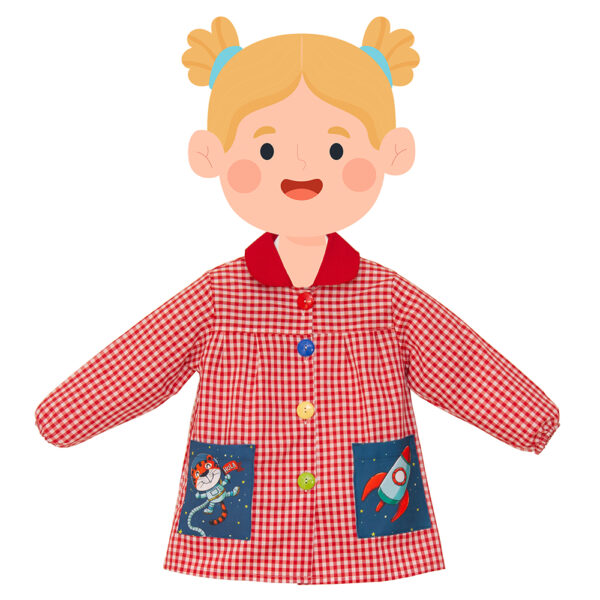 Baby Infantil con cuello y dos bolsillos Tigre Astronauta