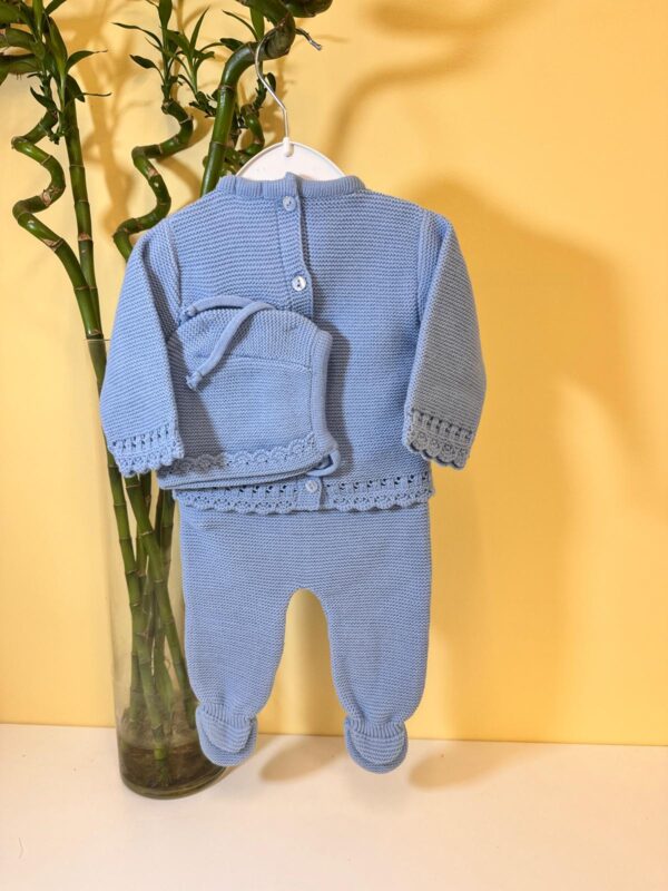 Conjunto Tricot 3 piezas con Capota Babidu - Imagen 2