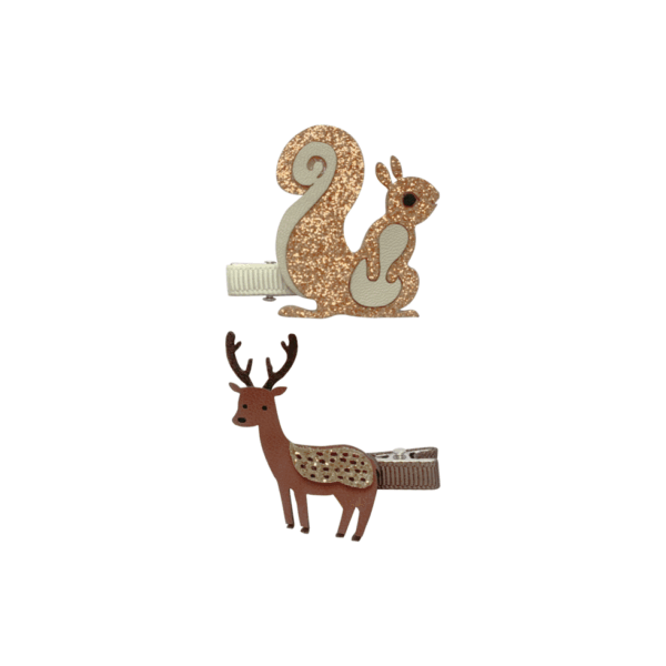 Set de 2 clips Woodland Friends