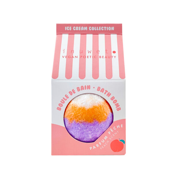 Bomba de baño colección helado - aroma melocotón - Imagen 2