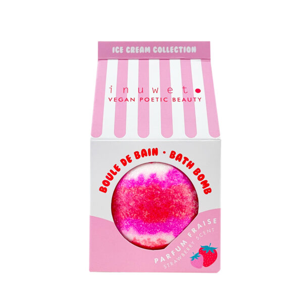 Bomba de baño colección helado - aroma fresa - Imagen 2