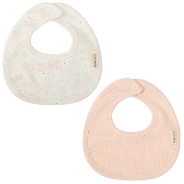 Pack 2 baberos Dafne B/Rosa Bimbidreams