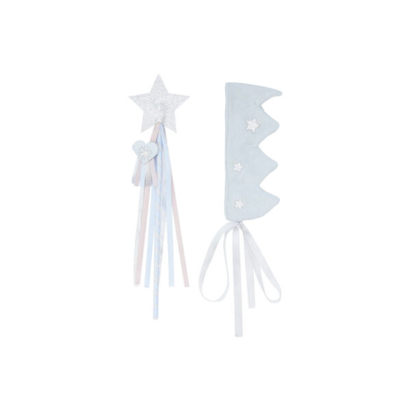 Set de regalo Princesa - corona y varita (azul)