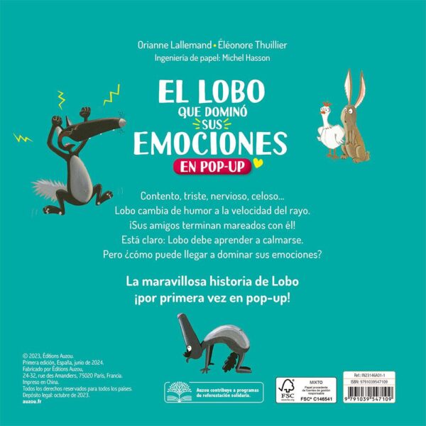 El lobo que dominó sus emociones, libro pop-up - Imagen 4