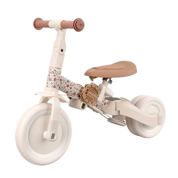Triciclo con Barra Blanca Little Dutch - Imagen 5