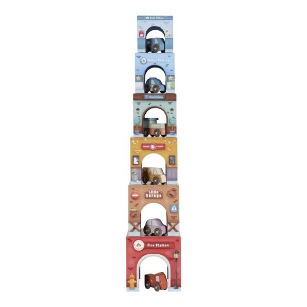 Torre Encajable Ciudad con coches Little Dutch - Imagen 5