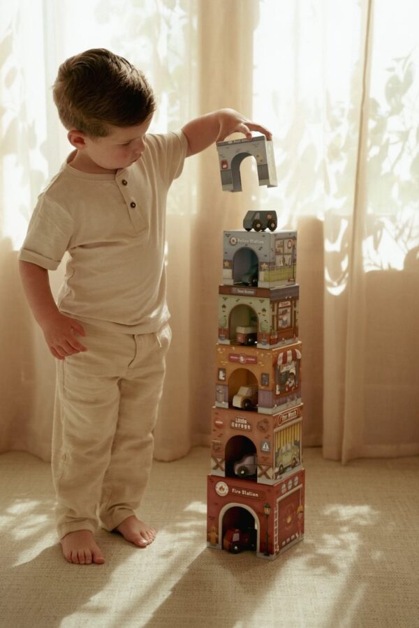 Torre Encajable Ciudad con coches Little Dutch - Imagen 13