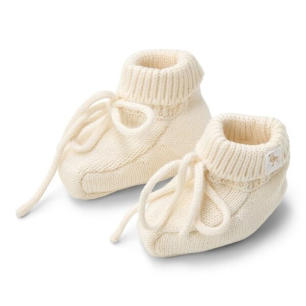 Botas de Punto Blanco Roto Little Dutch