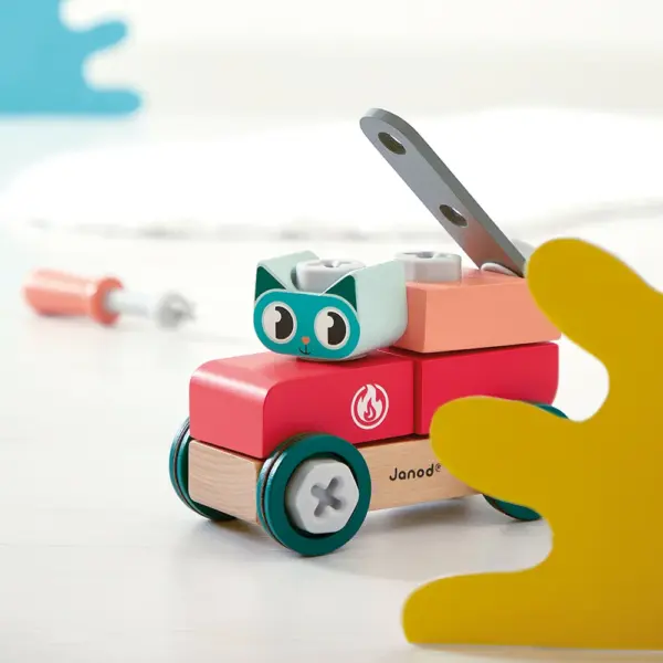 Coche Gato Brico'Kids Janod - Imagen 5