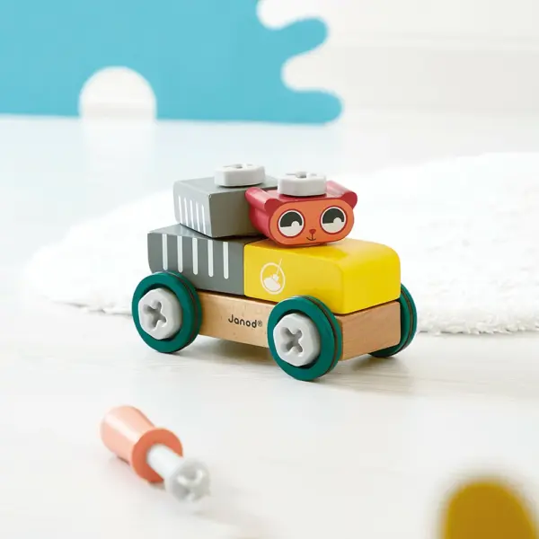 Coche Oso Brico'Kids Janod - Imagen 5
